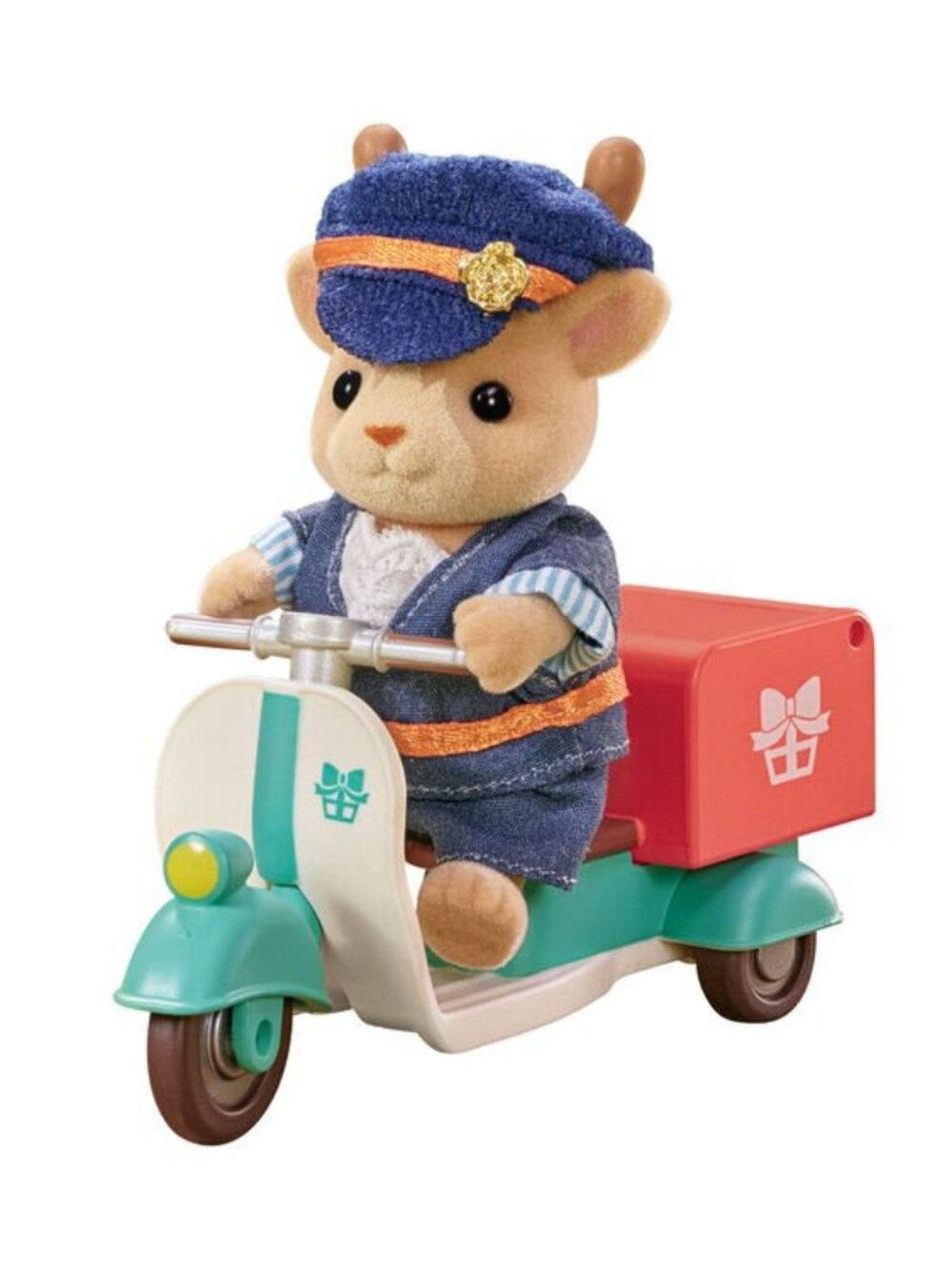 Calico Critters Sylvanian Families Reindeer Mailman Delivery Driver Set